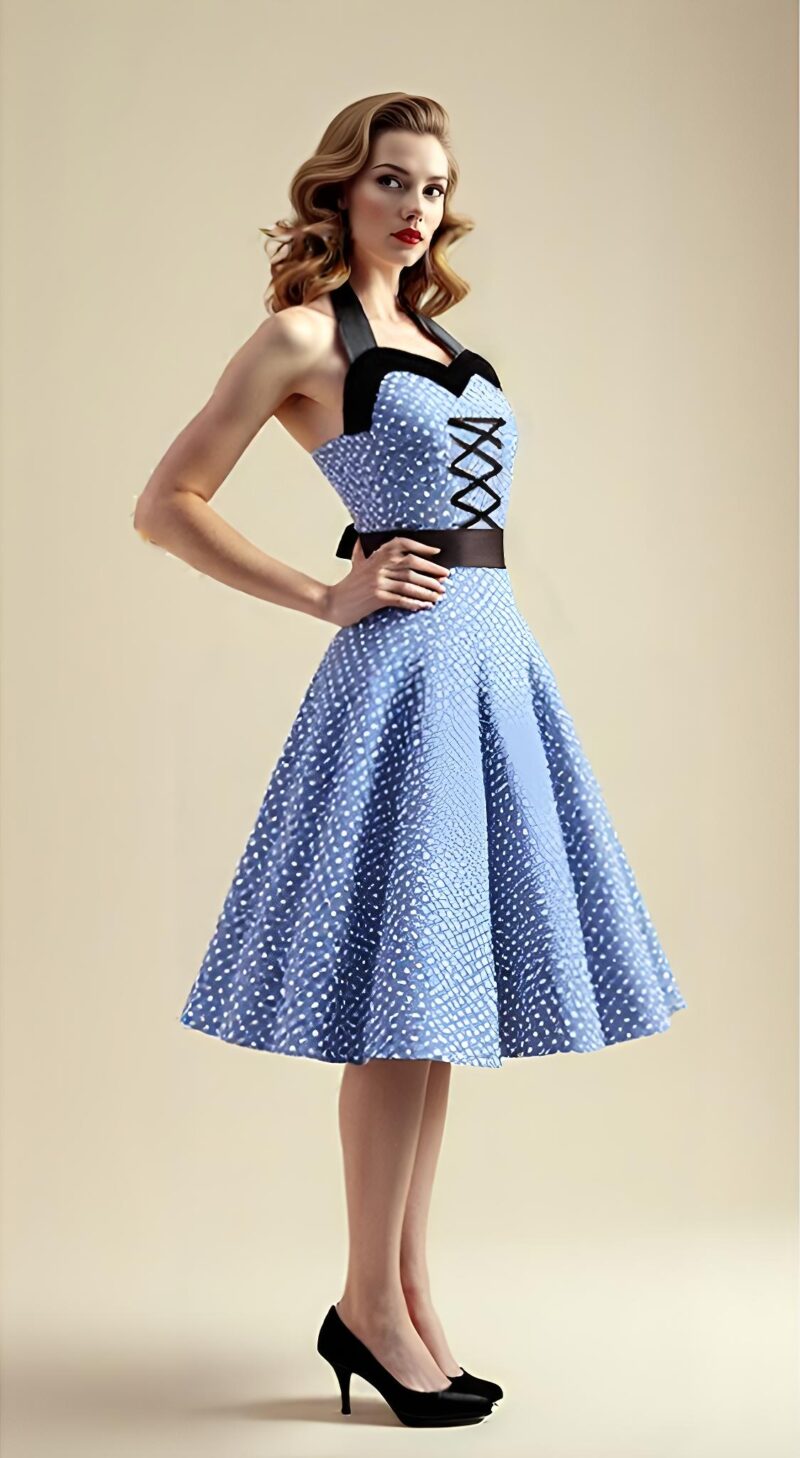 Vintage Rockabilly Swing Dress