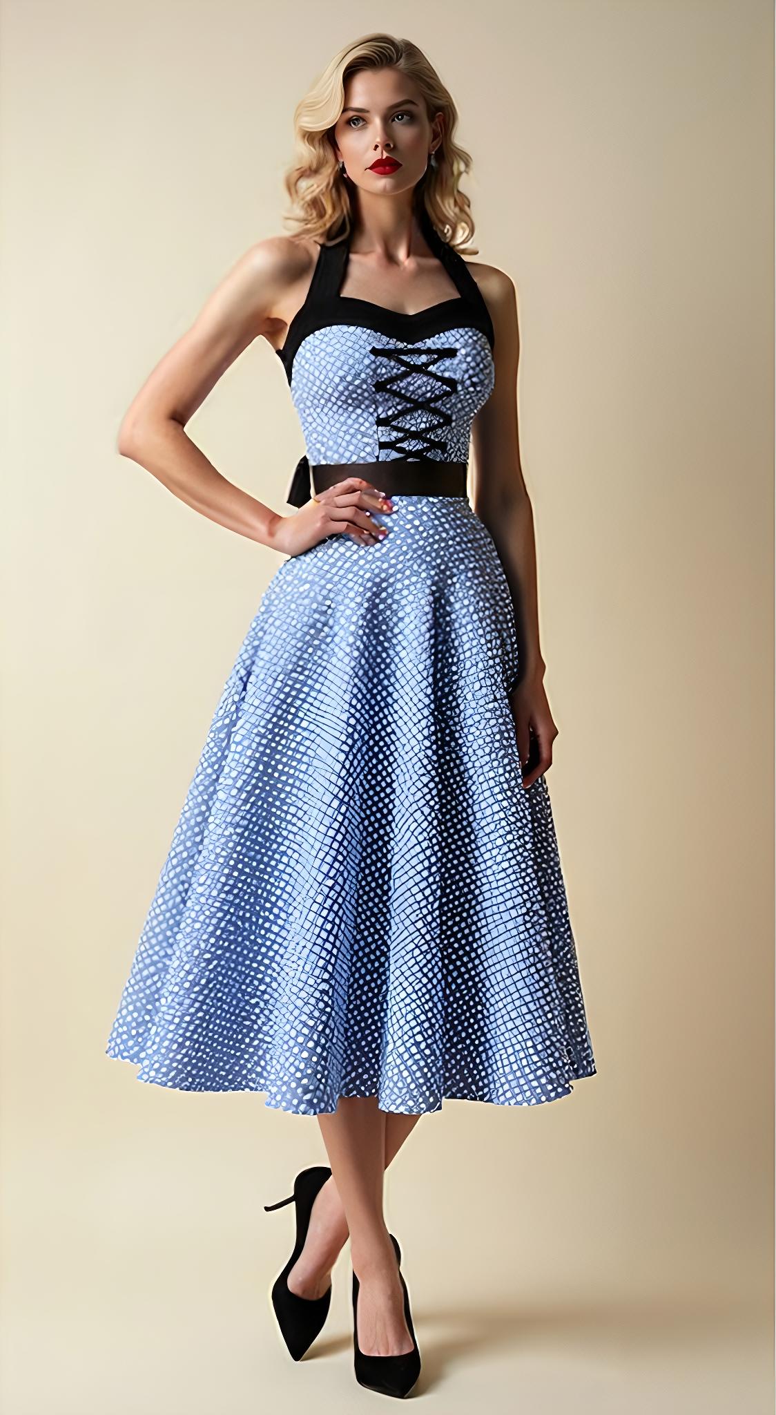 Vintage Rockabilly Swing Dress - Image 2