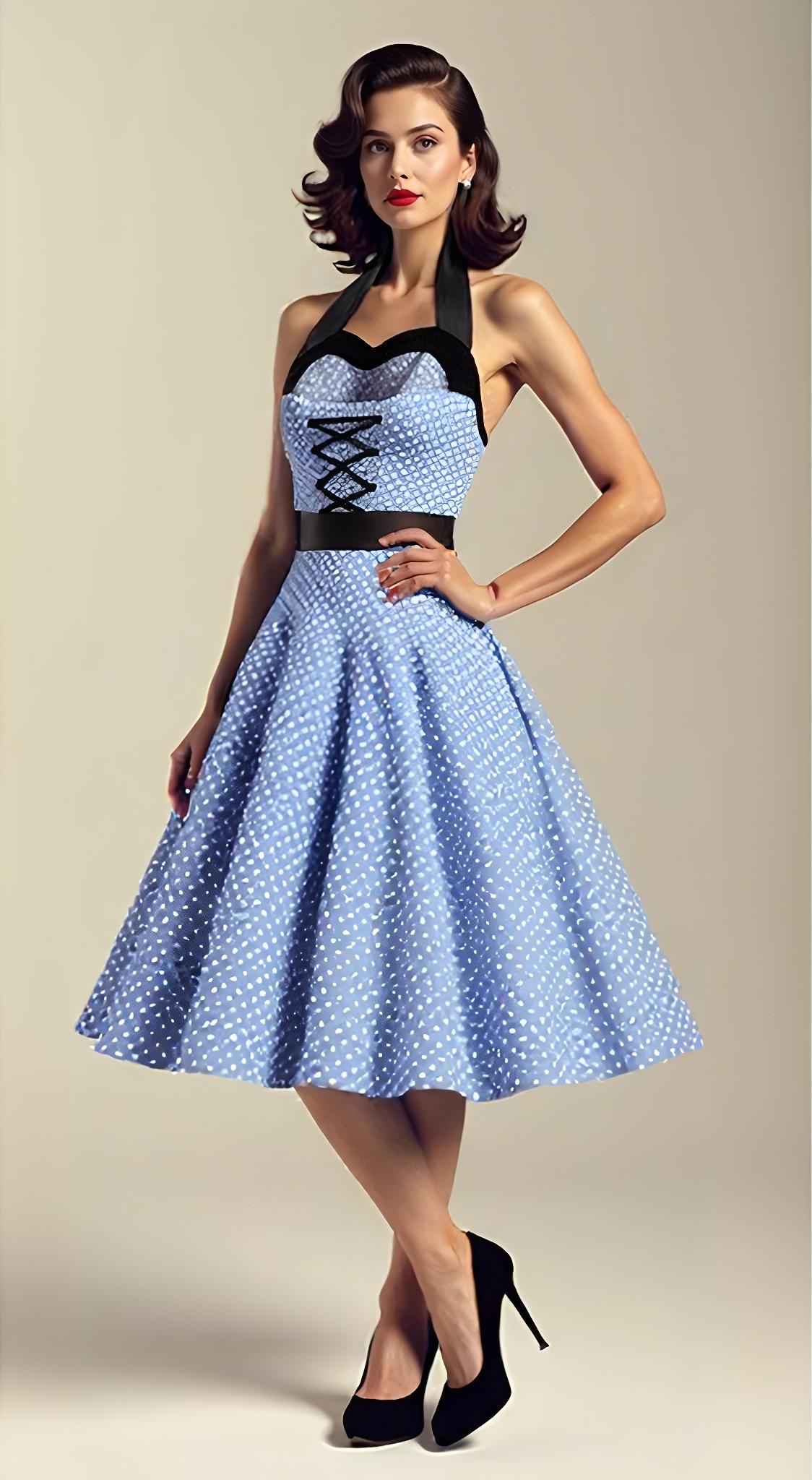Vintage Rockabilly Swing Dress - Image 3