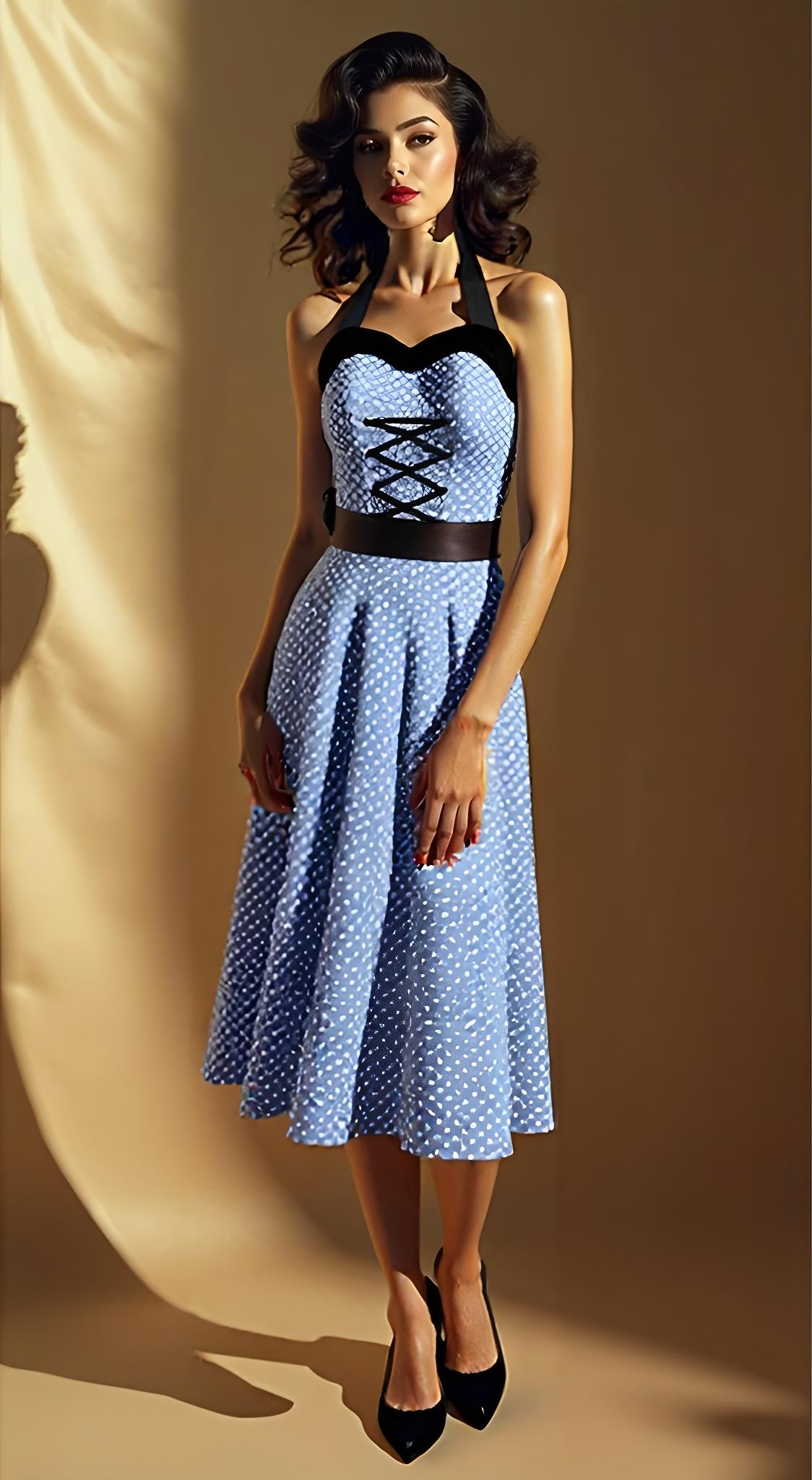 Vintage Rockabilly Swing Dress - Image 4