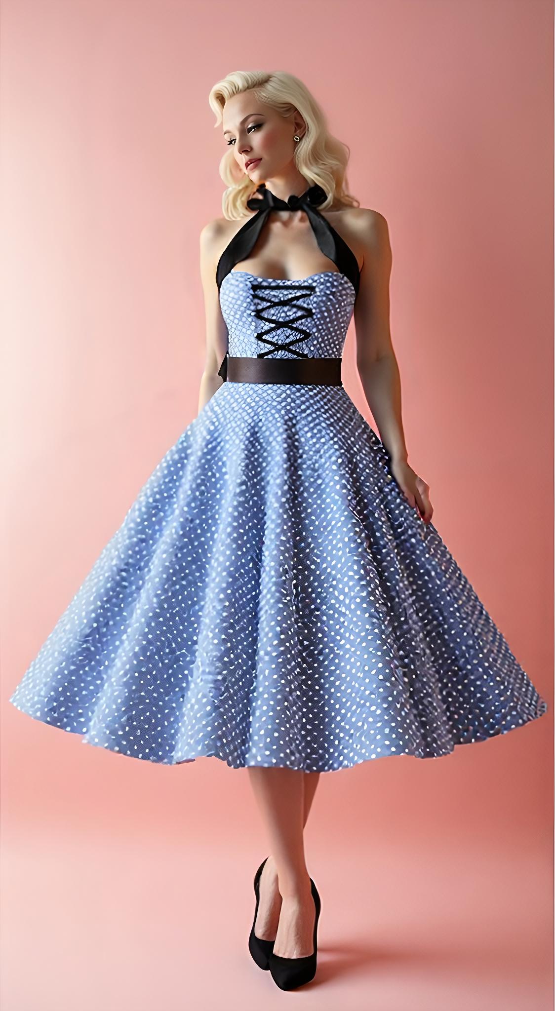 Vintage Rockabilly Swing Dress - Image 5