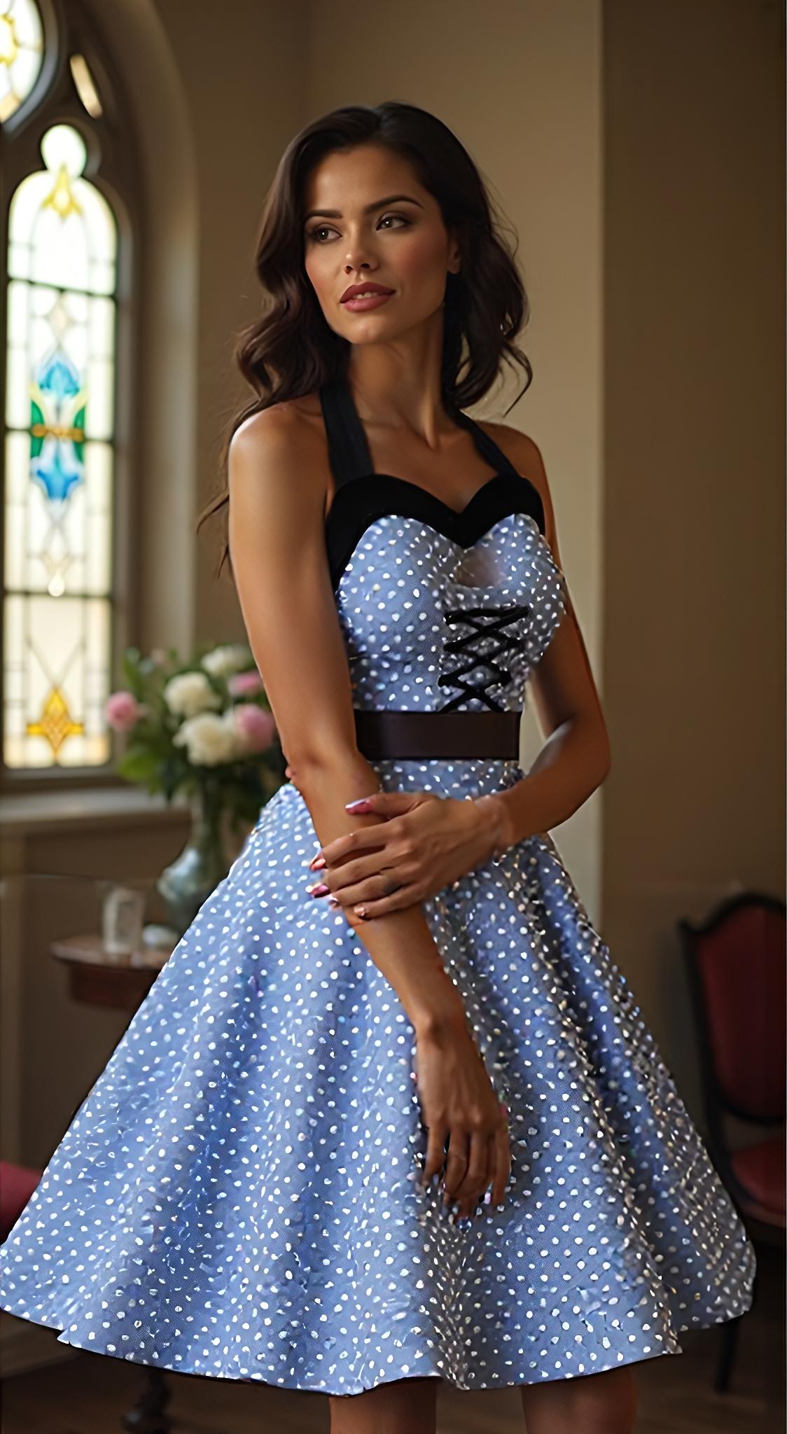 Vintage Rockabilly Swing Dress - Image 7