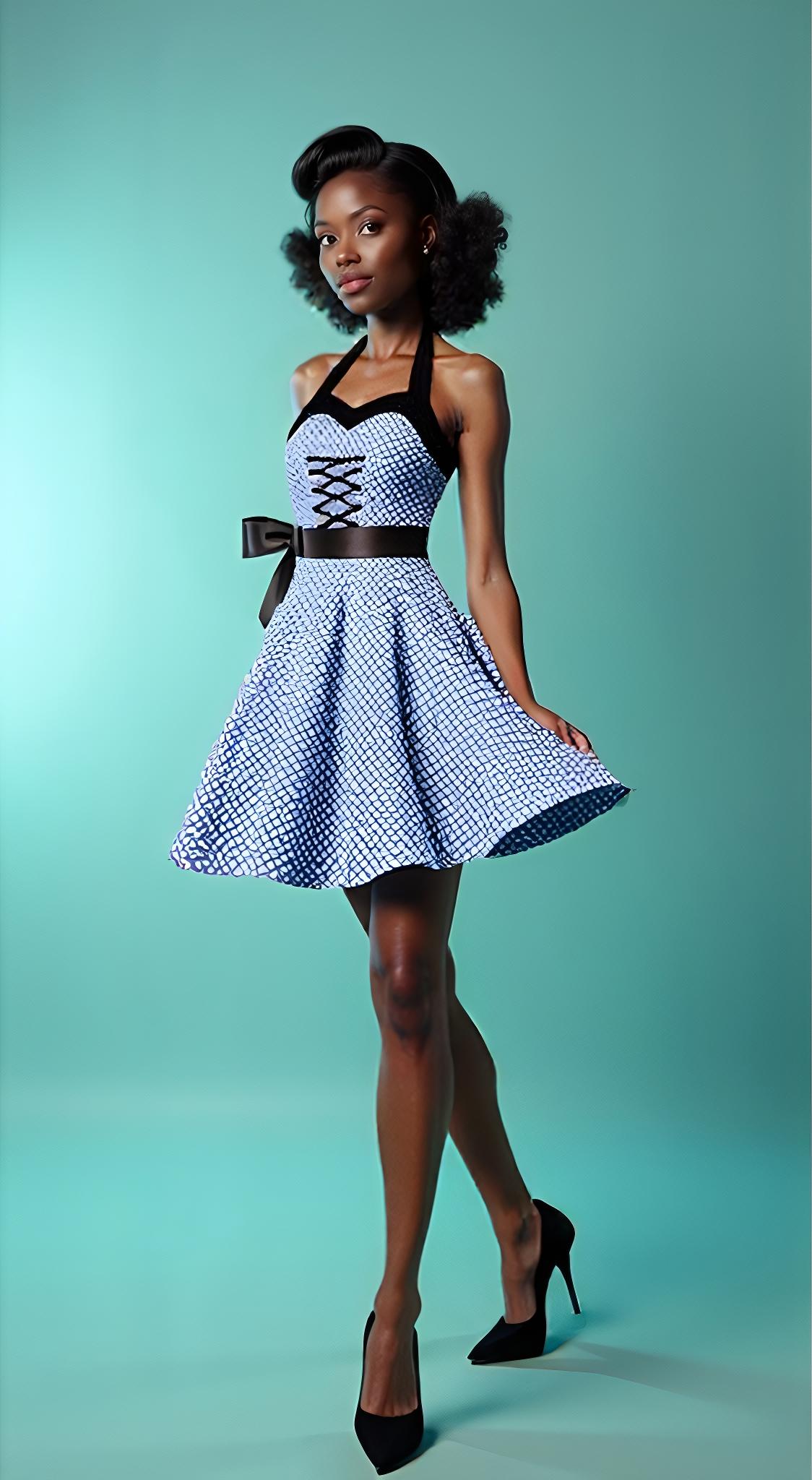 Vintage Rockabilly Swing Dress - Image 8