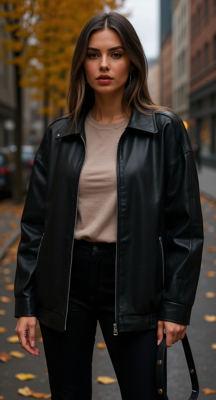 Trendy Queen Womens Leather Jackets Oversized Faux Motorcycle Plus Size Moto Biker Coat Fall Outfits Fashion Clothes 2025 Trendy Queen Womens Leather Jackets Oversized Faux Motorcycle Plus Size Moto Biker Coat Fall Outfits Fashion Clothes 2025