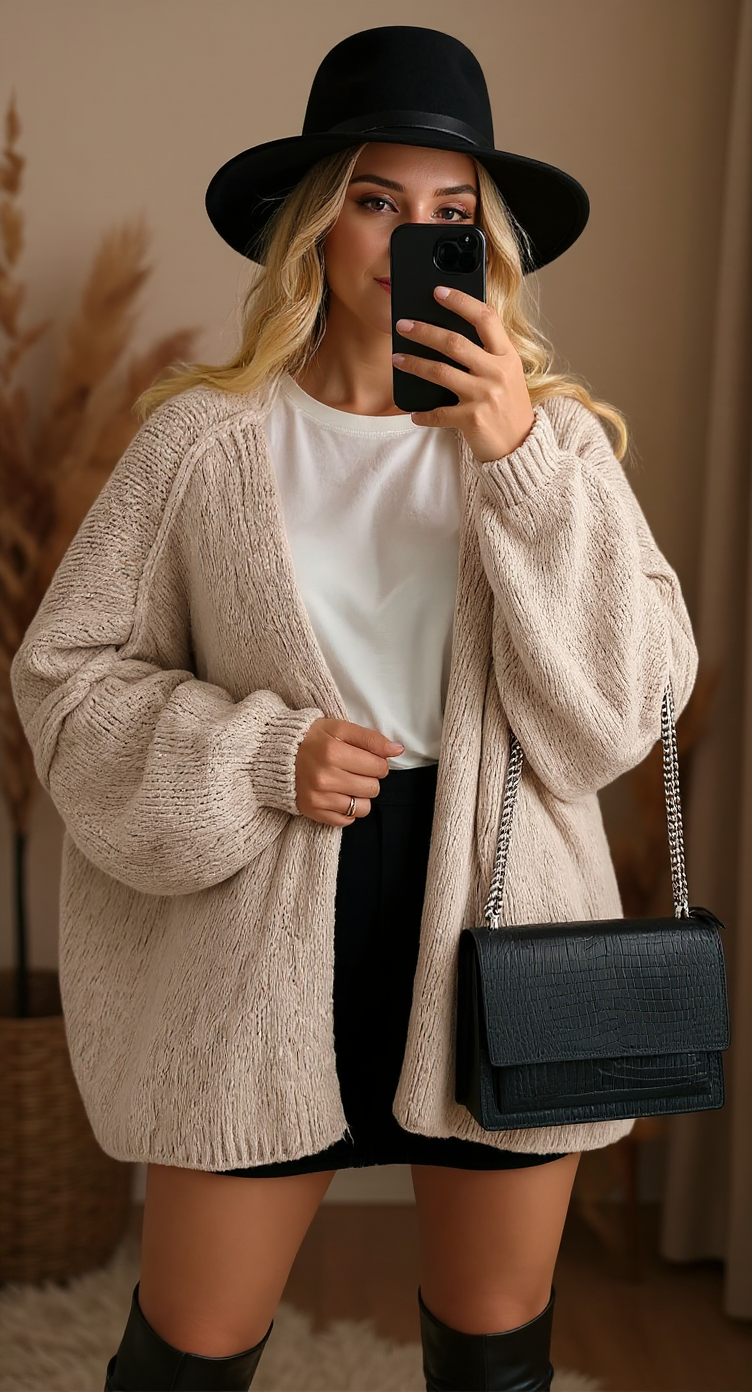 PRETTYGARDEN Womens Oversized Cardigan Sweaters 2025 Fall Long Lantern Sleeve Knit Open Front Lightweight Sweater PRETTYGARDEN Womens Oversized Cardigan Sweaters 2025 Fall Long Lantern Sleeve Knit Open Front Lightweight Sweater