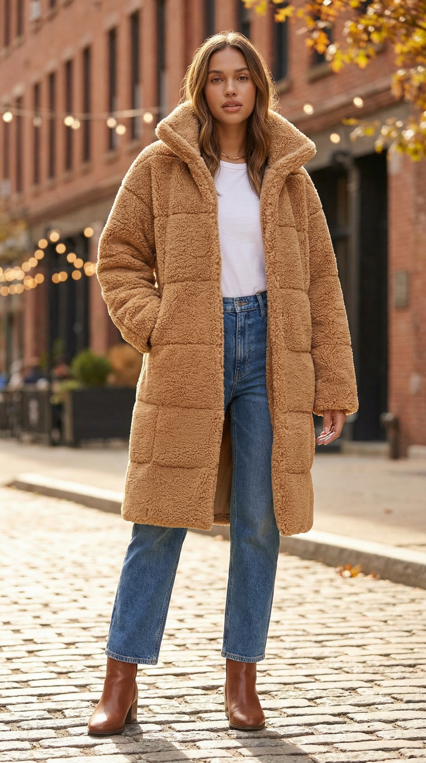 Levi's Womens Patchwork Quilted Teddy Coat Levi's Womens Patchwork Quilted Teddy Coat