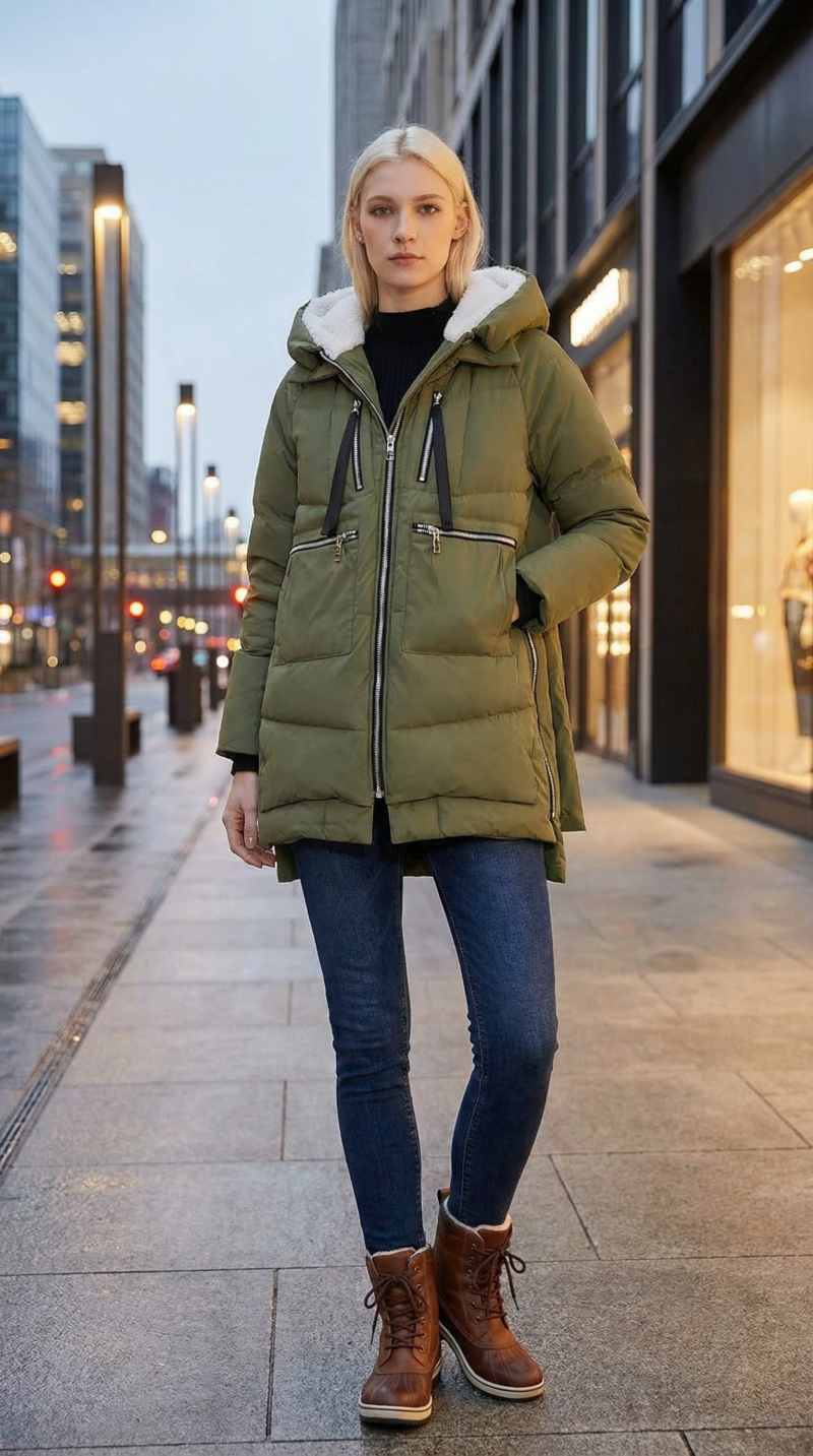 Orolay Women's Thickened Down Jacket